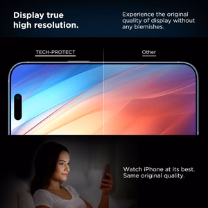 Tech-Protect Quick Set+ 2-pack tempered glass for iPhone 13 / 13 PRO / 14 / 16e / 17e