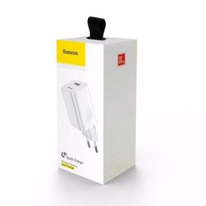 Baseus ātrās uzlādes USB 3.0 lādētājs (balts)