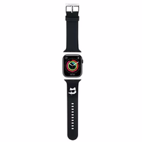 Karl Lagerfeld 3D Rubber Choupette Head Siksniņa for Apple Watch 42/44/45/49mm - Melns