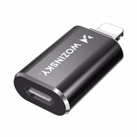 Wozinsky WALC-01 Lightning uz USB-C adapteris – melns