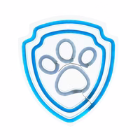 Hanging neon LED Paw Patrol on plexiglass - Paw OW-130246