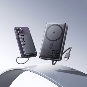Ārējā baterija Power Bank Hoco Q44 20W Magnetic 10000mAh melna