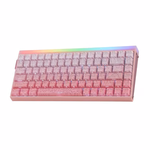 HERO84 HE PINK+Gradient+Contour Dragon King RGB AULA gasket keyboard
