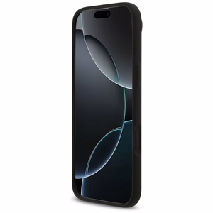 Guess Silikona Trīsstūra Logotipa Magnētiskais viedtālruņa apvalks iPhone 17 Air - melna