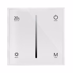 Skārienpaneļa dimmers T1-1, 12-48VDC, 2 kanāli