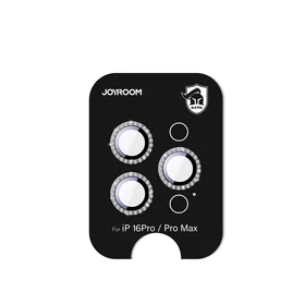 Joyroom JR-MSJ0307 Aizsargstikls iPhone 16 Pro/16 Pro Max lēcām - melna