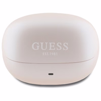 Guess Bluetooth austiņas GUTWST88MCTGP TWS + dokstacija rozā kapsula drukāts logotips