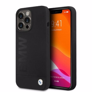 BMW silikona paraksta logotips MagSafe apvalks iPhone 13 Pro / iPhone 13 - melns