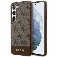 Guess 4G Stripe Collection viedtālruņa apvalks Samsung Galaxy S24+ - brūns