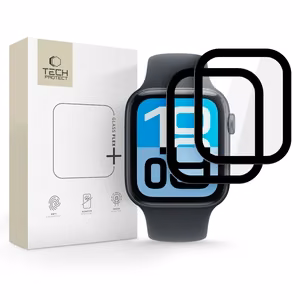 Tech-Protect Glass Flex+ 2 gab. priekš Apple Watch 44mm - Melns