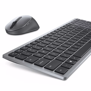 DELL KM7120W tastatūra RF bezvadu + Bluetooth QWERTY US International pelēka, titāna