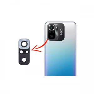 Aizmugurējās kameras lēca saderīga ar Xiaomi Poco M5s aizmugurējās kameras lēca