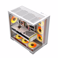 DarkFlash C280 datora korpuss (balts) + 7 ventilatori