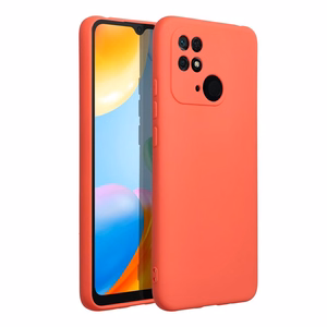 SILIKONA viedtālruņa apvalks XIAOMI Redmi 10C persiku