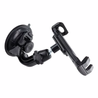 Auto turētājs vējstiklam / paneļim / galvas balstam (planšetēm 7" - 10") melns