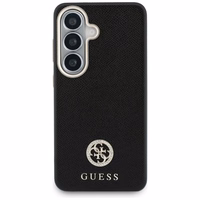 Guess maciņš Rhinestone Round Logo MagSafe for Samsung Galaxy S26 melns
