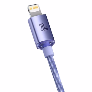 USB kabelis Baseus CAJY000205 violets Type-C / Lightning 200cm (līdz 20W)