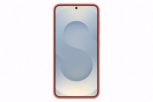 Samsung Silicone Case vāciņš Samsung Galaxy S25 telefonam, sarkans