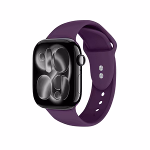 Crong Liquid siksniņa Apple Watch 44 / 45 / 46 / 49 mm, plūmju krāsā