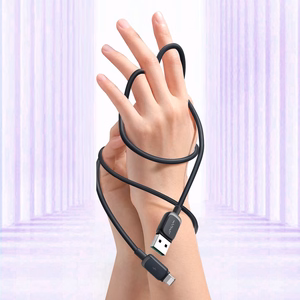 Joyroom Multi-Color Series A14 Lightning / USB-A 2.4A 2 m kabelis - melns