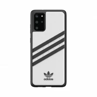 Adidas PU formētais viedtālruņa apvalks Samsung Galaxy S20+ - balts un melns