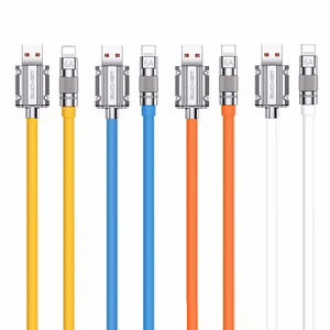 WEKOME WDC-186 Wingle Series USB-A–Lightning uzlādes un datu kabelis, 1 m, oranžs