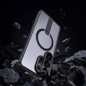 Hybrid Armor X macins Samsung Galaxy S26 Ultra ar stativu, saderigs ar MagSafe - melns