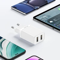 Lādētājs Awei C15L-EU 10W 2xUSB-A + USB-A uz Lightning kabelis 1.0m balts