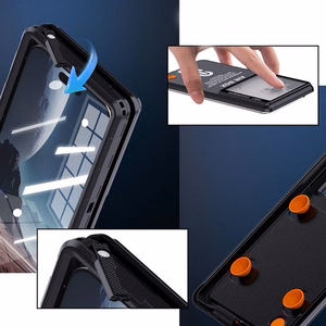 Viedtālruņa ūdensizturīgs apvalks SHELLBOX AIRBOX MAX 6.9 - melns (m)