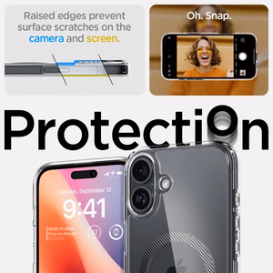 Spigen Ultra Hybrid MagSafe Carbon Fiber apvalks iPhone 16 – tumši pelēka