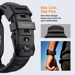 Spigen WBS2 ремешок для Apple Watch 44 / 45 / 46 / 49 mm — черный