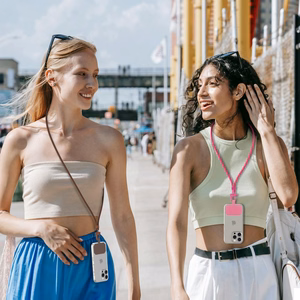 Tech-Protect C5S virves crossbody siksniņa gaiši rozā