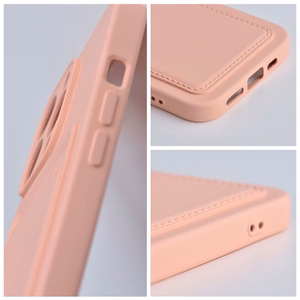 Karteņu viedtālruņa apvalks IPHONE 15 Pro rozā
