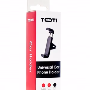 SEEK TOTI mini auto telefona turētājs ventilācijas atverē, melns