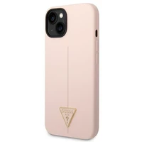 Guess GUHCP14MSLTGP iPhone 14 Plus 6.7 "rozā/rozā cietais apvalks Silicone Triangle