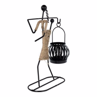 Dekoratīvs metāla svečturis ART DECO Afrika modelis C IALC-1