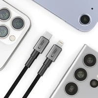 Tech-Protect Ultraboost DNA USB-C / Lightning PD27W/3A kabelis 200 cm - pelēks