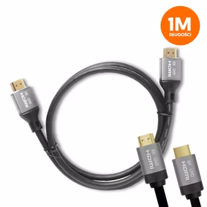 HDMI-HDMI Kabelis v2.1 8K 1m Melns