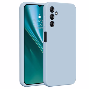 Etteri silikona viedtālruņa apvalks Samsung Galaxy A14 gaiši zils