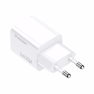 Wozinsky WWC-35W GaN USB-A + USB-C tīkla lādētājs - balts