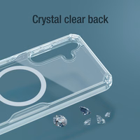 Nillkin Nature Pro bruņots viedtālruņa apvalks ar magnētisko gredzenu Samsung Galaxy S24+ - balts