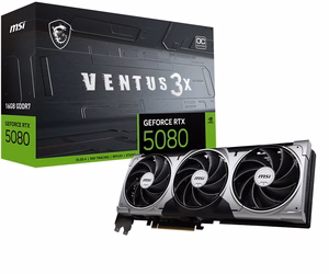 MSI VENTUS GeForce RTX5080 16G 3X OC NVIDIA GeForce RTX 5080 16 GB GDDR7 grafikas karte