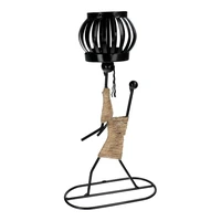 Dekoratīvs metāla svečturis ART DECO Afrika modelis E IALC-1