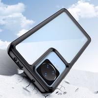 Outer Space Case viedtālruņa apvalks Xiaomi Poco F4 5G ar elastīgu rāmi melns