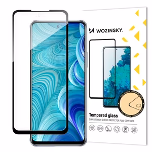 Wozinsky Pilna līme Infinix Hot 11S NFC Pilnekrāna Aizsargstikls ar rāmi melns (draudzīgs apvalkam)