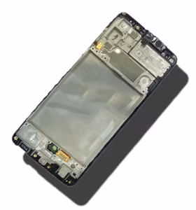 LCD screen Samsung A325 A32 4G 2021 ar touch screen ar frame Melns original (assembled service pack)