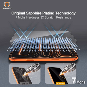 Tempered glass Tel Protect 10X HD DLC Diamond Coating paredzēts Samsung Galaxy S25 ULTRA (ar fingerprint unlock)