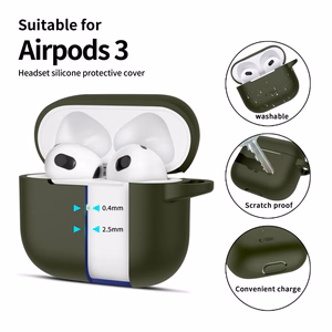 Tech-Protect Silicone Hook Чехол для Apple AirPods 3 - зелёный