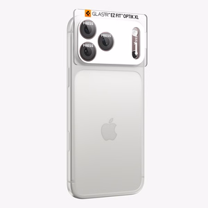 Spigen Optik Pro XL GLAS.TR EZ FIT rūdīts stikls, paredzēts iPhone 18 Pro Max, tumšā ķiršu krāsā