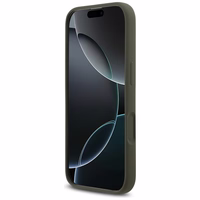 Guess Silikona trīsstūra MagSafe vāciņš iPhone 17 - Zaļš